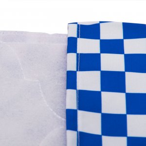 Hussen Polster Set für Bierzeltgarnitur Festzeltgarnitur Biertisch blau weiß