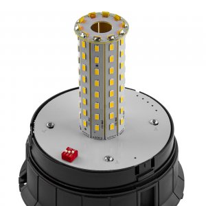 LED Rundumleuchte gelb 12V mit Magnetfuß