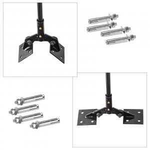 3D Wetterfahne Pferd aus Kupfer mit Fu&szlig;