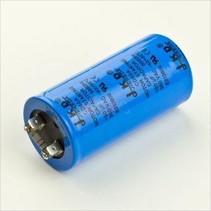Kondensator 150 µF LxØ 100x50 mm mit Anschlusspins für Kompressor 24210 + 24211