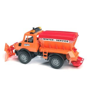 BRUDER MB-Unimog Winterdienst RÃ¤umschild LKW Spielzeugauto Modellauto /  02572