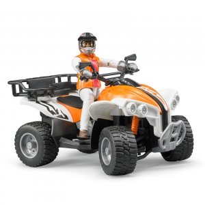 BRUDER Kinder Spielzeug Quad mit Fahrer Spielzeugquad Spielzeugauto / 63000