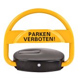 drehen-fraesen-bohren.de Akku Parkplatzsperre Parksperre Parkplatz Sperrbügel mit Funk Fernbedienung gelb