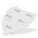 drehen-fraesen-bohren.de Schleifpapier K40 für Dreieckschl. 95x138mm 10tlg.