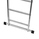 drehen-fraesen-bohren.de Alu Mehrzweckleiter / Bockleiter 3x7 Aluleiter Anlegeleiter Stufenleiter