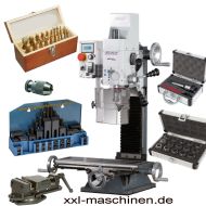 drehen-fraesen-bohren.de Opti Mill BF 20 LD Vario DRO 5 - Optimum Bohr / Fräsmaschine Opti Mill BF 20 LD Vario DRO 5 mit  Tischgröße 180 x 700 mm 