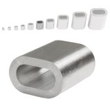Aluminium Pressklemmen 5 mm (100 St&uuml;ck)