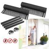 Fliegengitter-T&uuml;rvorhang 100x220 cm anthrazit