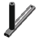 Seitliche F&uuml;hrungsrolle 290 mm, beweglich