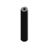 Seitliche F&uuml;hrungsrolle 290 mm, starr