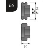 Biegerollensatz Typ E6, &Oslash; 126 x 65 x 50 mm