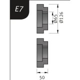 Biegerollensatz Typ E7, &Oslash; 126 x 65 x 50 mm