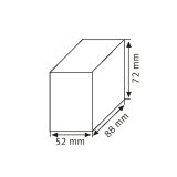 Kohleblock zum Bearbeiten 88 x 72 x 52 mm
