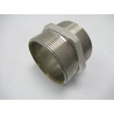 Doppelnippel G2,1/2" Messing vernickelt