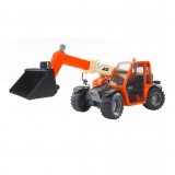 BRUDER Kinder Spielzeug Teleskoplader JLG Lader 2505 mit Schaufel orange / 02140