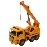 BRUDER Kinder Spielzeug MAN Kran - LKW kippbares Fahrerhaus orange M1:16 / 02754
