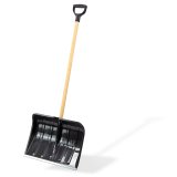 Schneeschieber mit Holzstiel 47x35x126