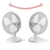 drehen-fraesen-bohren.de Tischventilator Ventilator 30 / 2 Stufen neigbar oszillierend 230V 30W weiß
