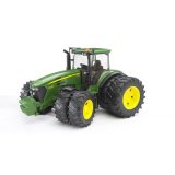 BRUDER Kinder Spielzeug John Deere Traktor Schlepper + Zwillingsbereifung 03052