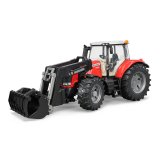 BRUDER Massey Ferguson 7624 mit Frontlader Traktor Farmer Spielzeugtraktor 03047